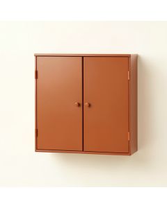 Alder Edge Wall-Mounted Entry Cabinet - Terracotta (synthetic illustration; no displayed measurements)