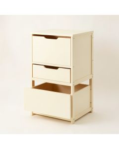 Fern Dell Freestanding Pull-Out Hamper Cabinet - Cream (synthetic illustration; no displayed measurements)