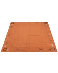 Spruce Branch Rectangular Area Rug - Terracotta (synthetic illustration; no displayed measurements)