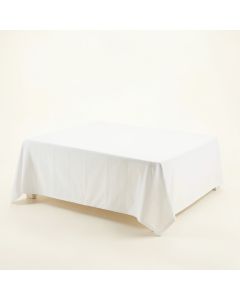 Linden Branch Flat Bed Sheet - White (synthetic illustration; no displayed measurements)