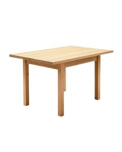 Poplar Solid Wood Dining Table (synthetic illustration; no displayed measurements)