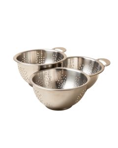 Cook Pro Pineapple 3 Piece Stainless Steel Colander Set