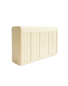 Shore Crossing Narrow Outdoor Storage Bench - Ivory (synthetic illustration; no displayed measurements)