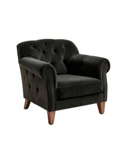 Wyton 33 '' Wide Tufted Velvet Armchair (synthetic illustration; no displayed measurements)