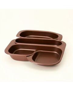 Ayesha Collection Nonstick Bakeware Cake Pan And Cookie Pan Set , 3-Piece , Copper (synthetic illustration; no displayed measurements)