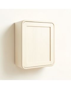 Rowan Bend Wall-Mounted Entry Cabinet - Ivory (synthetic illustration; no displayed measurements)