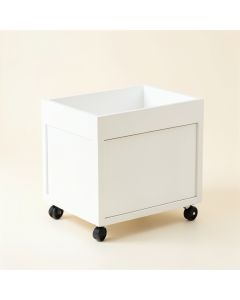 Glen Branch Empty Rolling Workshop Cart - White (synthetic illustration; no displayed measurements)