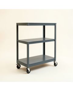 Alder Edge Empty Rolling Workshop Cart - Gray (synthetic illustration; no displayed measurements)