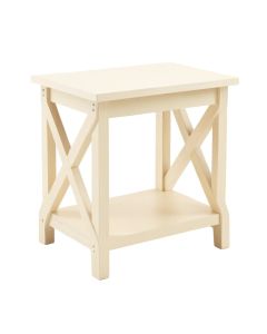 Pine Crest Side Table - Cream (synthetic illustration; no displayed measurements)