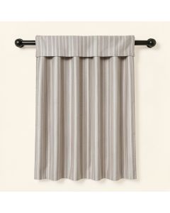 Beads From Natural Semiprecious Stones Striped Semi-Sheer Thermal Rod Pocket Single Curtain Panel (synthetic illustration; no displayed measurements)