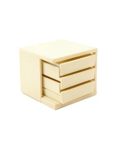 Pine Crossing Small-Parts Storage Drawer Cabinet - Cream