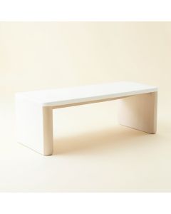 Holly Canyon Indoor Bench - White (synthetic illustration; no displayed measurements)