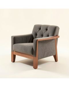 Fortuna 33.5 '' Wide Tufted Polyester Armchair (synthetic illustration; no displayed measurements)