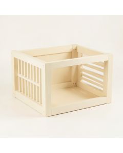 Field Branch Empty Furniture-Style Pet Crate - Cream (synthetic illustration; no displayed measurements)