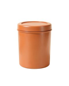 Oak Brook Storage Canister With Lid - Terracotta