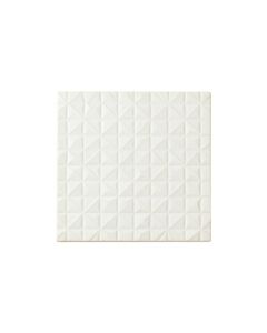 Dune Branch Uninstalled Square Decorative Tile - White