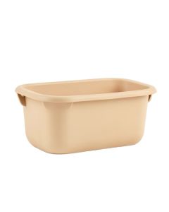 Stone Canyon Empty Railing Planter With Integral Brackets - Beige (synthetic illustration; no displayed measurements)