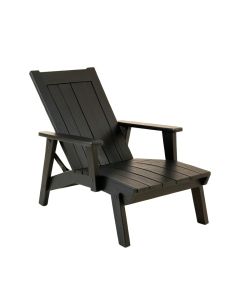 Laurel Branch Outdoor Lounge Chair - Black (synthetic illustration; no displayed measurements)