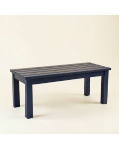 Cedar Dale Indoor Bench - Navy (synthetic illustration; no displayed measurements)