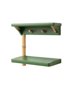 Hill Dell Wall-Mounted Entryway Organizer Shelf - Green (synthetic illustration; no displayed measurements)