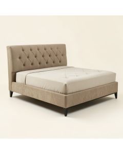 Tufted Upholstered Low Profile Standard Bed (synthetic illustration; no displayed measurements)
