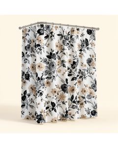 Thad Floral Single Shower Curtain (synthetic illustration; no displayed measurements)