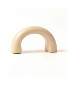 Cedar Bend Cabinet Handle Without Packaging - Beige (synthetic illustration; no displayed measurements)