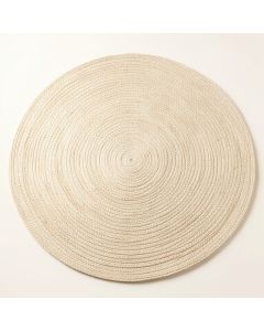 Glen Branch Round Area Rug - Cream (synthetic illustration; no displayed measurements)