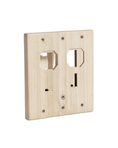 Classic Beadboard 2-Gang Toggle Light Switch Wall Plate