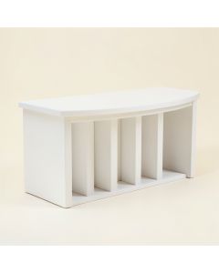 Willow Bend Shoe Storage Bench - White (synthetic illustration; no displayed measurements)