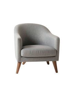 Oak Branch Upholstered Armchair - Gray (synthetic illustration; no displayed measurements)