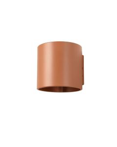 Vale Bluff Wall Sconce Mounted On A Plain Wall - Terracotta (synthetic illustration; no displayed measurements)