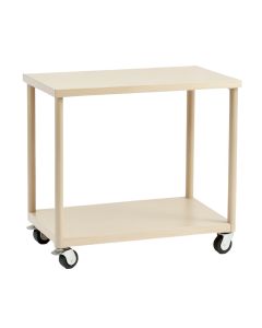 Meadow Crest Empty Rolling Workshop Cart - Beige (synthetic illustration; no displayed measurements)