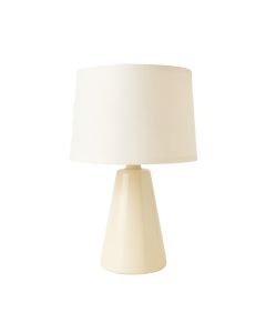Harbor Branch Table Lamp With A Plain Fabric Shade - Ivory