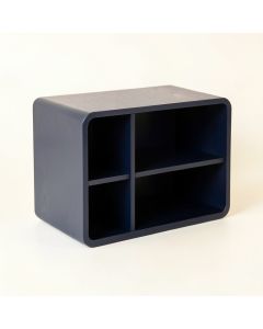 Stone Bluff Low Toy Storage Unit - Navy (synthetic illustration; no displayed measurements)