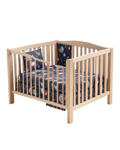 Rawlings Outer Space Galaxy Baby Nursery 6 Piece Crib Bedding Set (synthetic illustration; no displayed measurements)