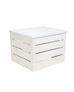 Cedar Dale Closed Outdoor Storage Box - White (synthetic illustration; no displayed measurements)