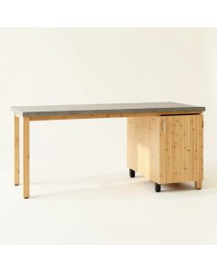 Moss Branch Empty Workshop Workbench - Gray (synthetic illustration; no displayed measurements)