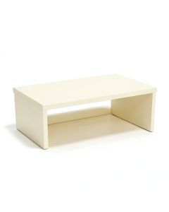 Pine Dale Desktop Monitor Riser - Ivory (synthetic illustration; no displayed measurements)