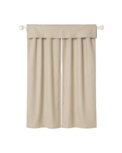 Chayne Unbleached Cotton Solid Rod Pocket Curtain Panels