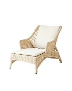 Glen Branch Outdoor Lounge Chair - Ivory (synthetic illustration; no displayed measurements)