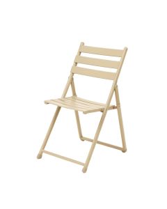 Holly Brook Folding Outdoor Chair - Beige (synthetic illustration; no displayed measurements)