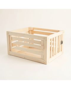 Spruce Falls Empty Furniture-Style Pet Crate - Ivory (synthetic illustration; no displayed measurements)