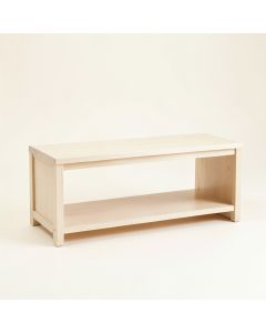 Maple Bridge Indoor Bench - Ivory (synthetic illustration; no displayed measurements)