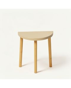 Flint Bridge Compact Balcony Table - Beige (synthetic illustration; no displayed measurements)