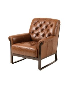 Swensen 30 '' Wide Tufted Faux Leather Lounge Chair (synthetic illustration; no displayed measurements)
