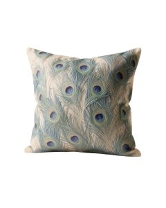 Fransen Peacock Feathers Throw Pillow