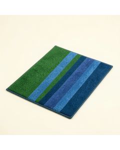 Frison Striped Tufted 29 In . X 18 In . Non-Slip Outdoor Door Mat (synthetic illustration; no displayed measurements)