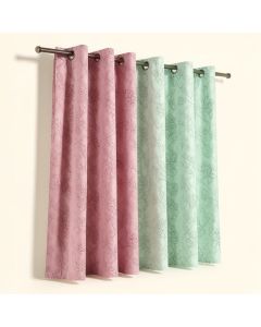 Jacksonburg Lace Overlay Nature/Floral Blackout Thermal Grommet Curtain Panels (synthetic illustration; no displayed measurements)