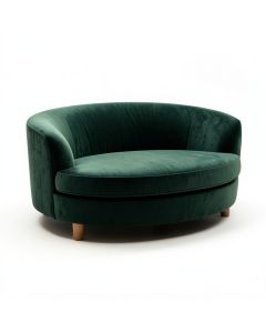 Tincher 74 '' Velvet Round Arm Curved Sofa (synthetic illustration; no displayed measurements)
